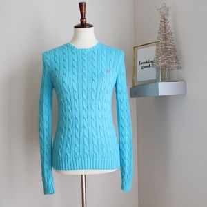 Sold Ralph Lauren Crewneck Cable Knit Sweater